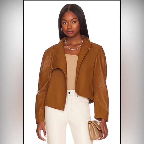 LNA Clothing Solo Faux Leather Jacket - Picture 6 of 6